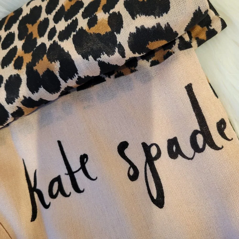 Kate Spade Leopard Print Scarf
